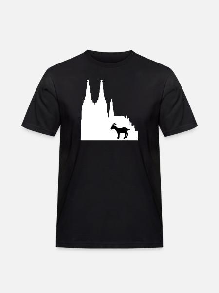 stadt_koeln - Männer Workwear T-Shirt - Schwarz