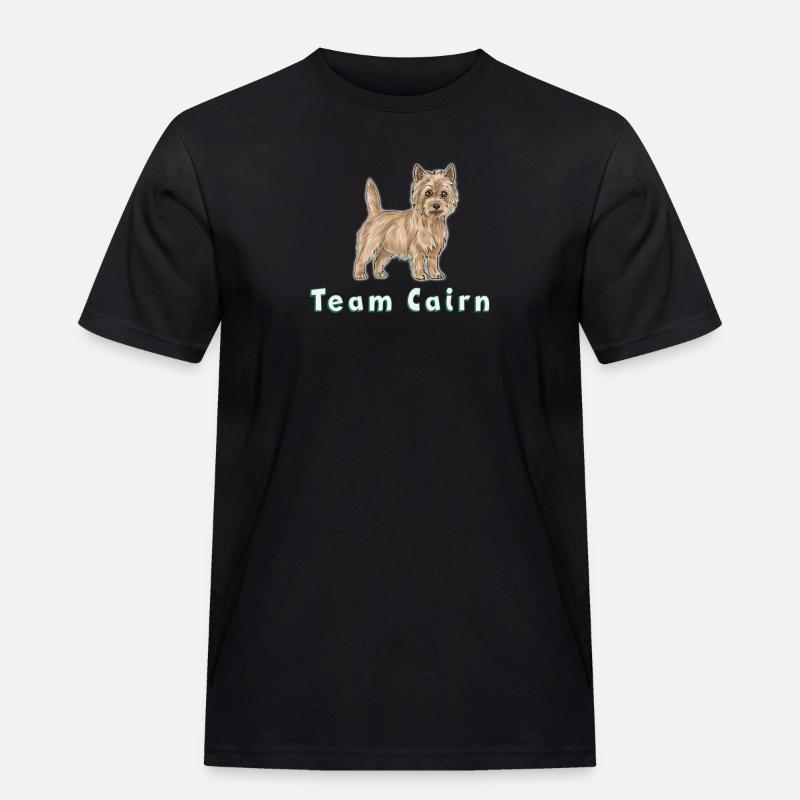Team Cairn - Männer Workwear T-Shirt - Schwarz