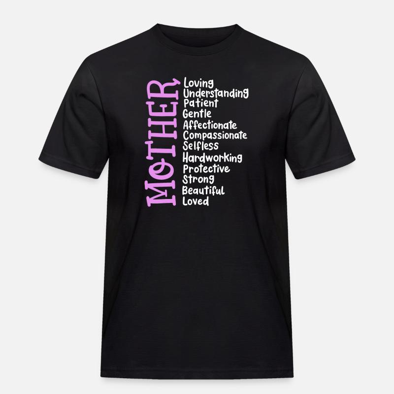 Mutter Muttertag - Männer Workwear T-Shirt - Schwarz