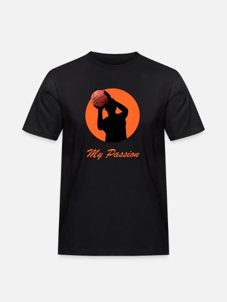 Basketball passion. - Men's Workwear T-Shirt - black