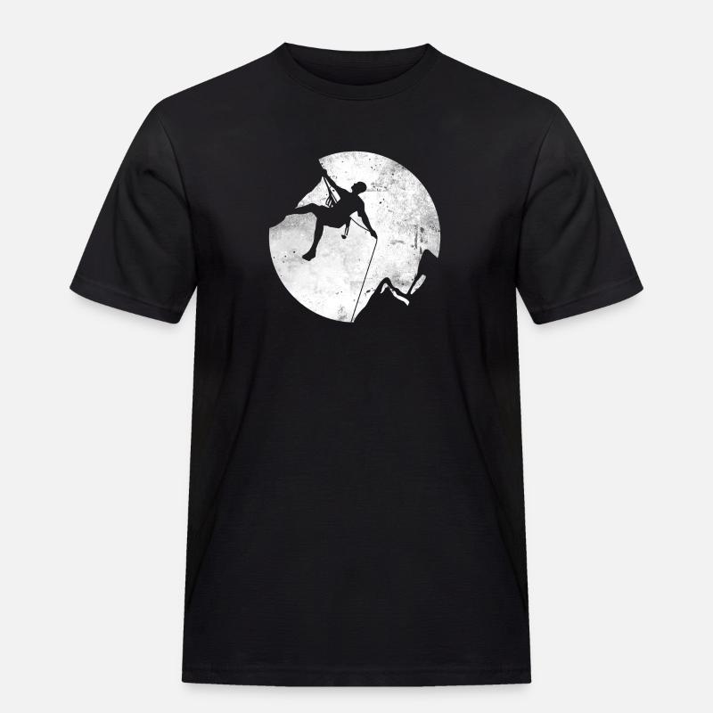 Geschenk Kletterer Boulderer klettern bouldern - Männer Workwear T-Shirt - Schwarz