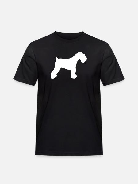 Zwergschnauzer - Männer Workwear T-Shirt - Schwarz