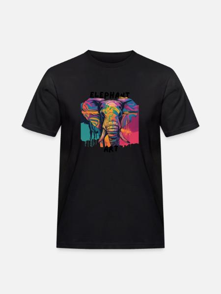 Africa Steppe and Animals - Men's Workwear T-Shirt - black
