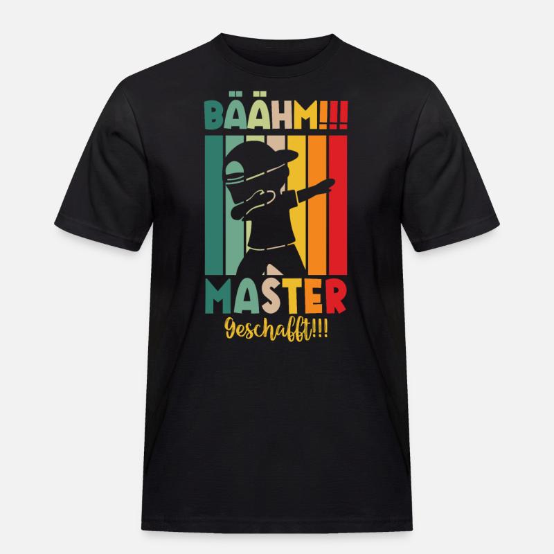 Master Masterabsolvent Masterabschluss Geschenk - Männer Workwear T-Shirt - Schwarz