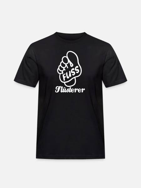 Fuß Flüsterer - Fußpflege - Füße - Spruch - Männer Workwear T-Shirt - Schwarz