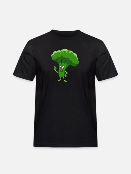 Broccoli, Vegetables, Vegetarian, Vegan - Men's Workwear T-Shirt - black