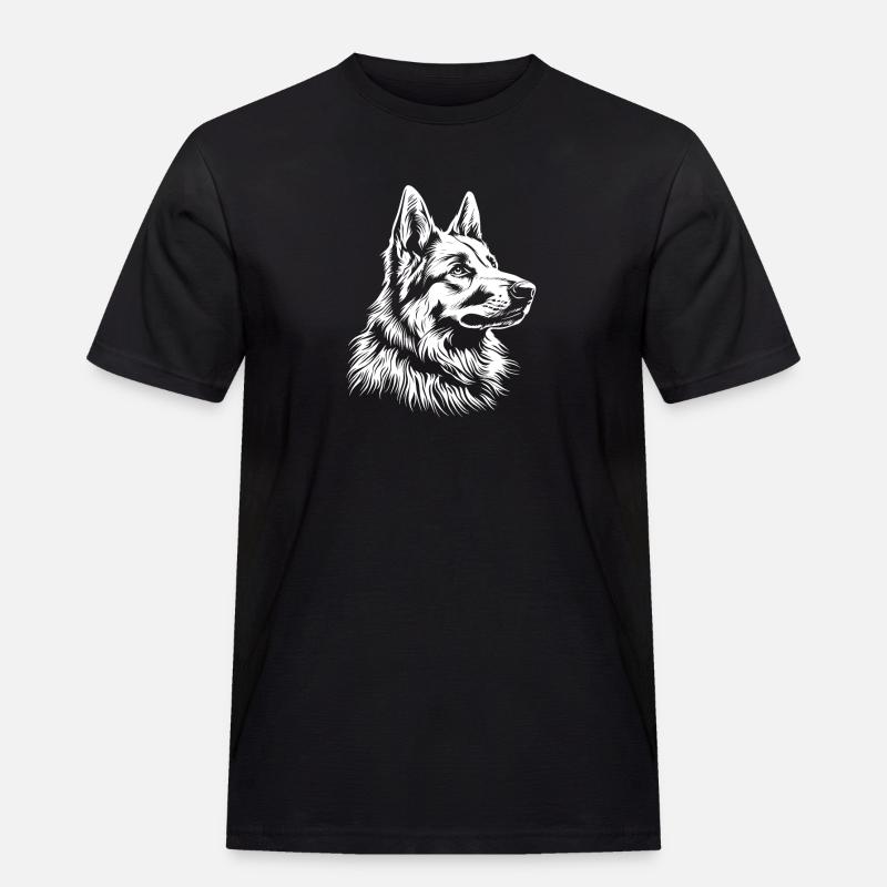 Schäferhund - Hunde Fan - Männer Workwear T-Shirt - Schwarz