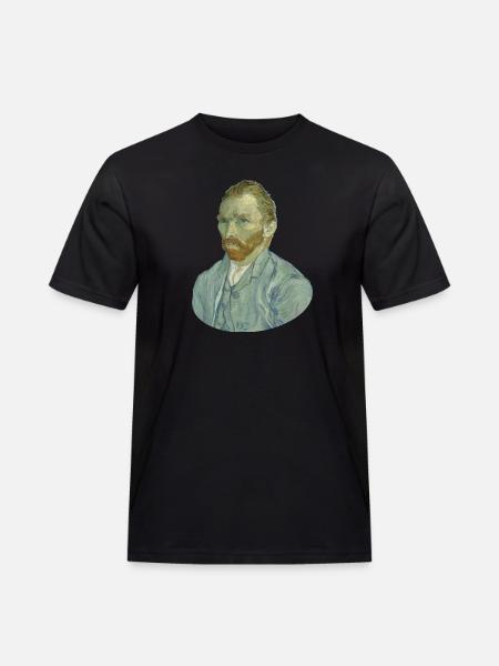 Vincent van Gogh Selvportræt Selvbillede Vincent - Herre Workwear T-Shirt - sort