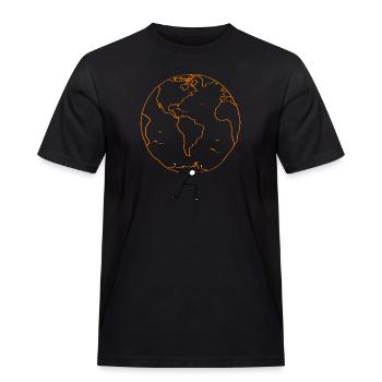 EARTH02 - T-shirt Workwear homme - noir - Devant - AI Model Male 178 light (178cm)