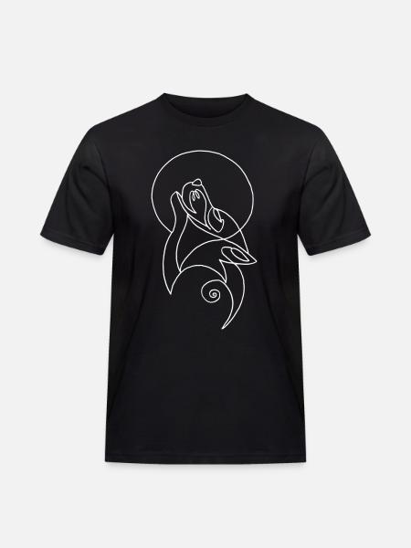 Sketch of the white wolf - Men's Workwear T-Shirt - black