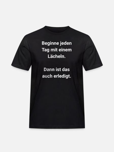 Start every day with a smile - Men's Workwear T-Shirt - black