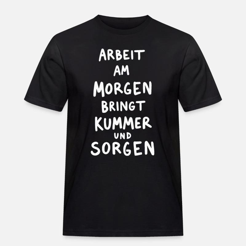 Arbeit - Männer Workwear T-Shirt - Schwarz