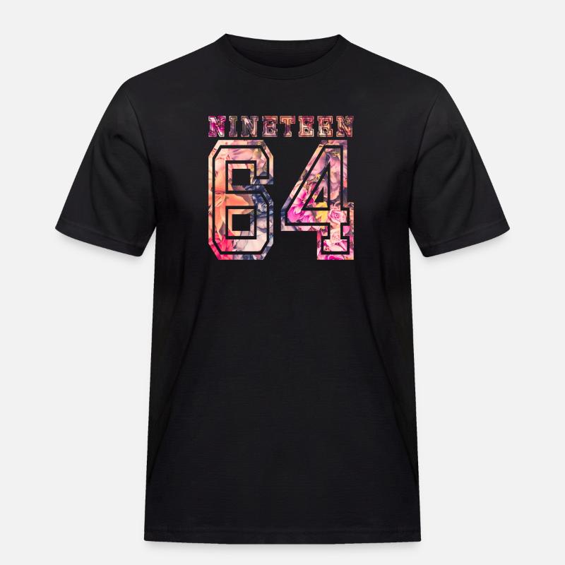 NINETEEN 1964 B - Männer Workwear T-Shirt - Schwarz
