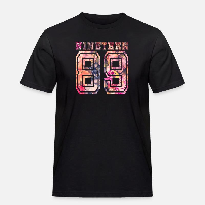 NINETEEN 1989 B - Männer Workwear T-Shirt - Schwarz