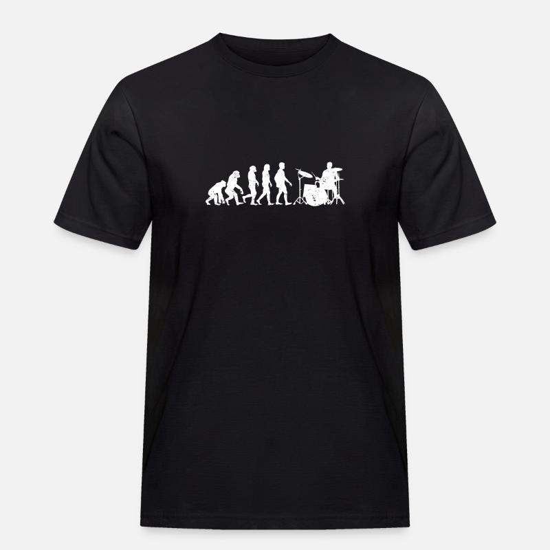 Drummer evolution drums gift drummer - Men's Workwear T-Shirt - black