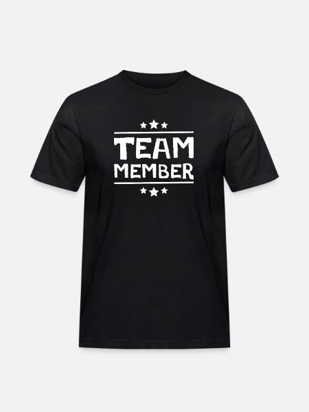 Team Mitglied - Männer Workwear T-Shirt - Schwarz