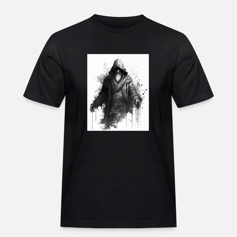 Zauberer - Männer Workwear T-Shirt - Schwarz