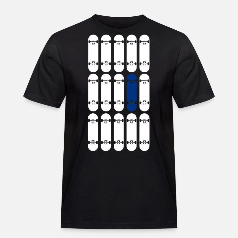 OneBoardBlue/White - Männer Workwear T-Shirt - Schwarz