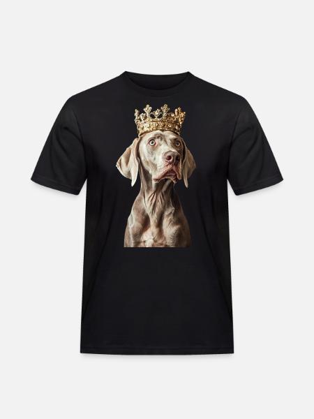 Weimaraner - Männer Workwear T-Shirt - Schwarz
