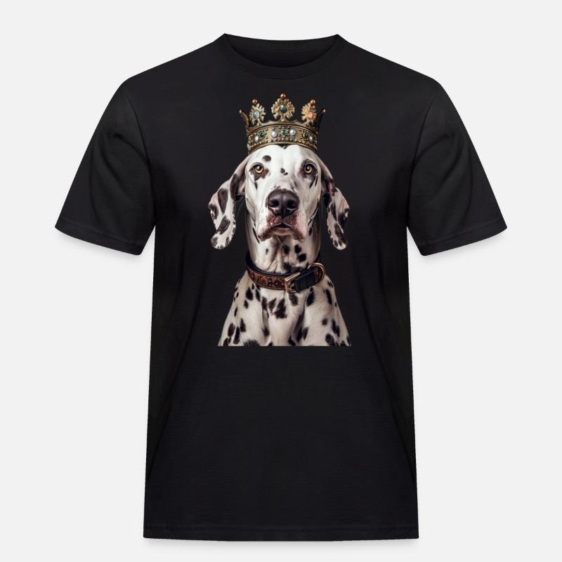 Dalmatiner - Männer Workwear T-Shirt - Schwarz
