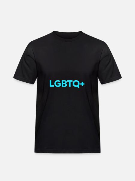 LGBTQ+ - Men's Workwear T-Shirt - black