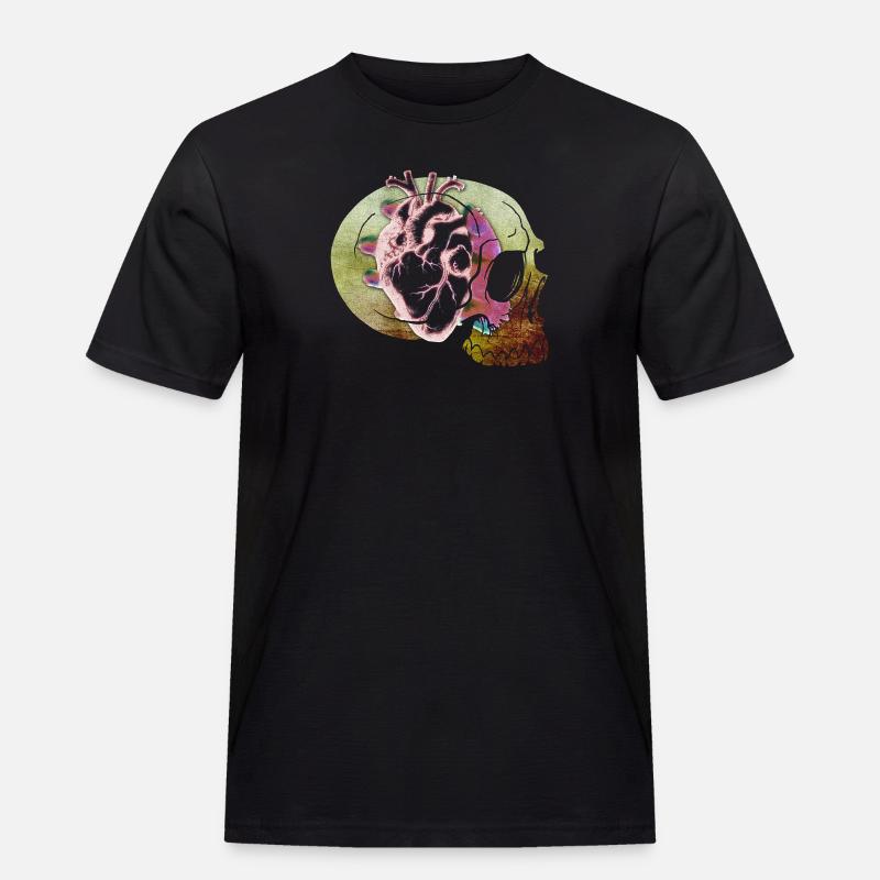 Headbleed - Männer Workwear T-Shirt - Schwarz