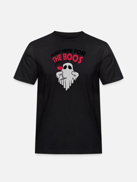 Here for the boos - Men's Workwear T-Shirt - black