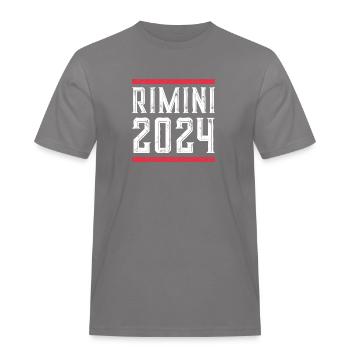 Jours fériés Rimini 2024 - T-shirt Workwear homme - gris - Devant - AI Model Male 185 dark (185cm)