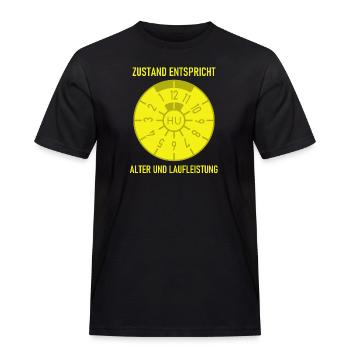 HU - L’état correspond à l’âge et au kilométrage - T-shirt Workwear homme - noir - Devant - AI Model Male 178 light (178cm)
