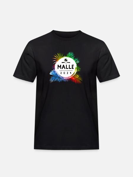 Malle 2024 Bunt - Männer Workwear T-Shirt - Schwarz