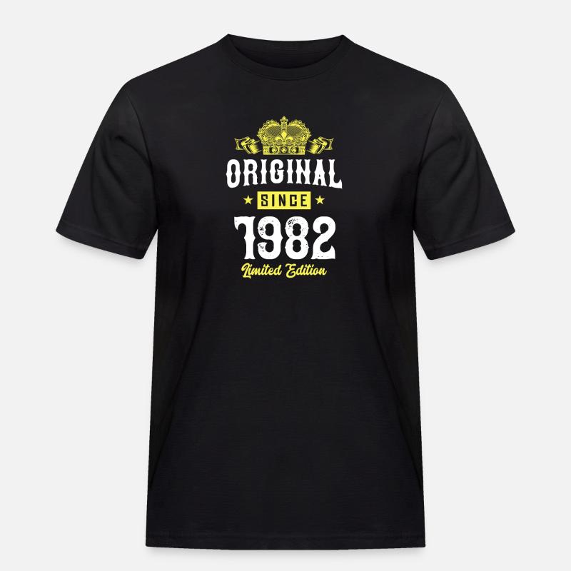 1982 limited edition - Männer Workwear T-Shirt - Schwarz