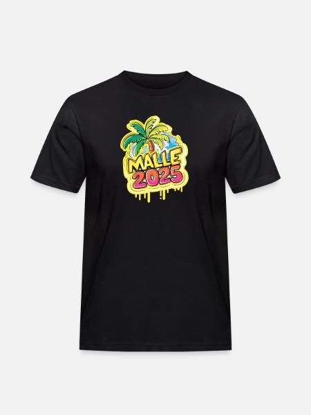 Malle 2025 Mallorca - Men's Workwear T-Shirt - black