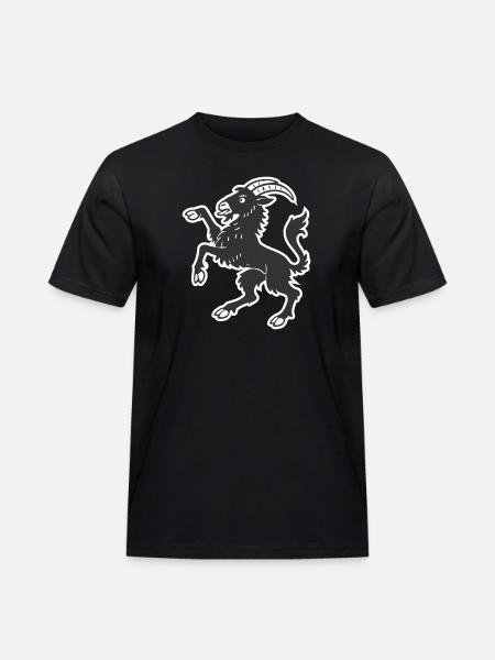 Hälsinge goat - Men's Workwear T-Shirt - black