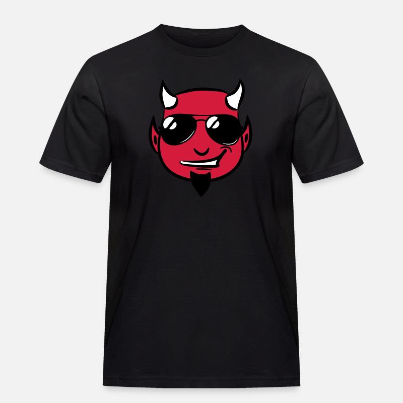 Devil deceitful goatee sunglasses - Men's Workwear T-Shirt - black