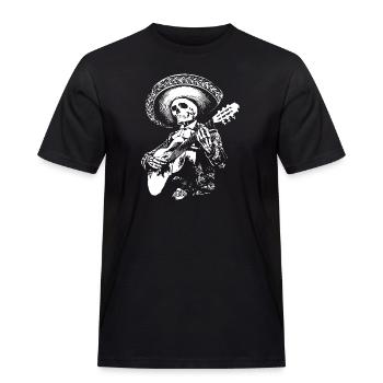 MEXIKANISCHER MARIACHI - Männer Workwear T-Shirt - Schwarz - Vorne - AI Model Male 178 light (178cm)
