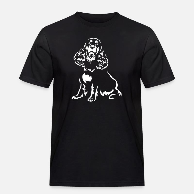 Cocker Spaniel "Black Edition" - Men's Workwear T-Shirt - black