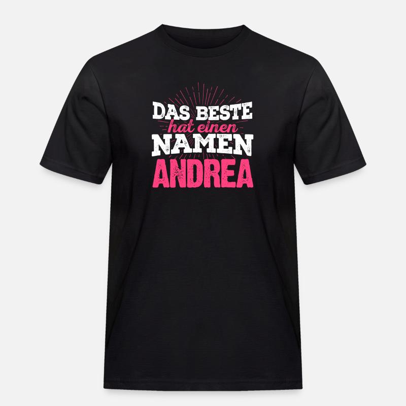 ANDREA - das Beste - Männer Workwear T-Shirt - Schwarz