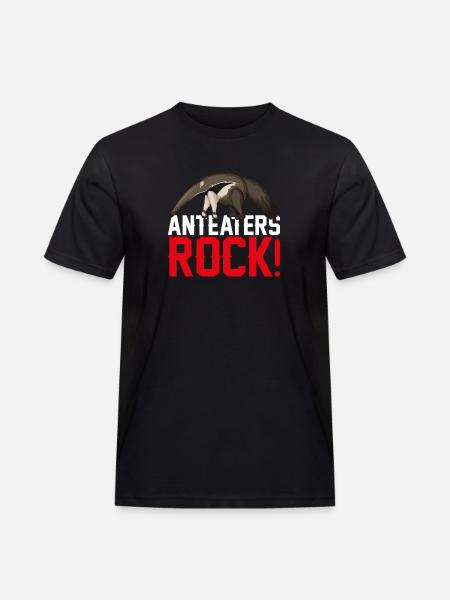 Anteaters Rock - anteater - Men's Workwear T-Shirt - black