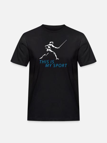 fechten_122012_b_2c - Men's Workwear T-Shirt - black