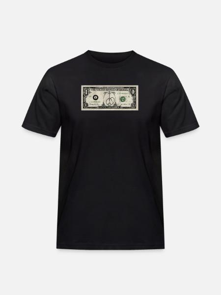 SHISHA-DOLLAR - Männer Workwear T-Shirt - Schwarz