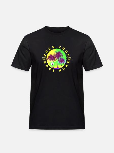 Zrce Tour Palm Tree Holidays - Men's Workwear T-Shirt - black