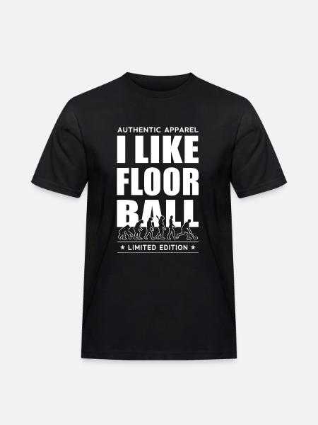 I Like Floorball - Men's Workwear T-Shirt - black
