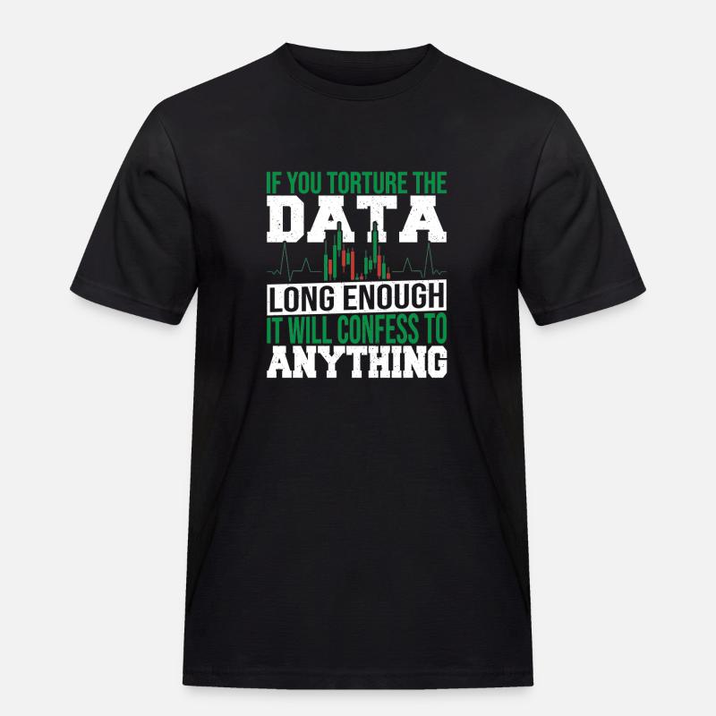 Datenanalyse Datenintegration Datenwissenschaft - Männer Workwear T-Shirt - Schwarz