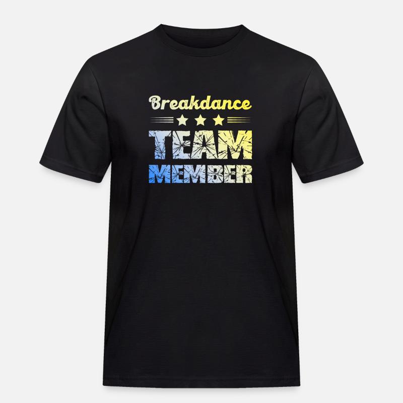 Breakdance Team - Männer Workwear T-Shirt - Schwarz
