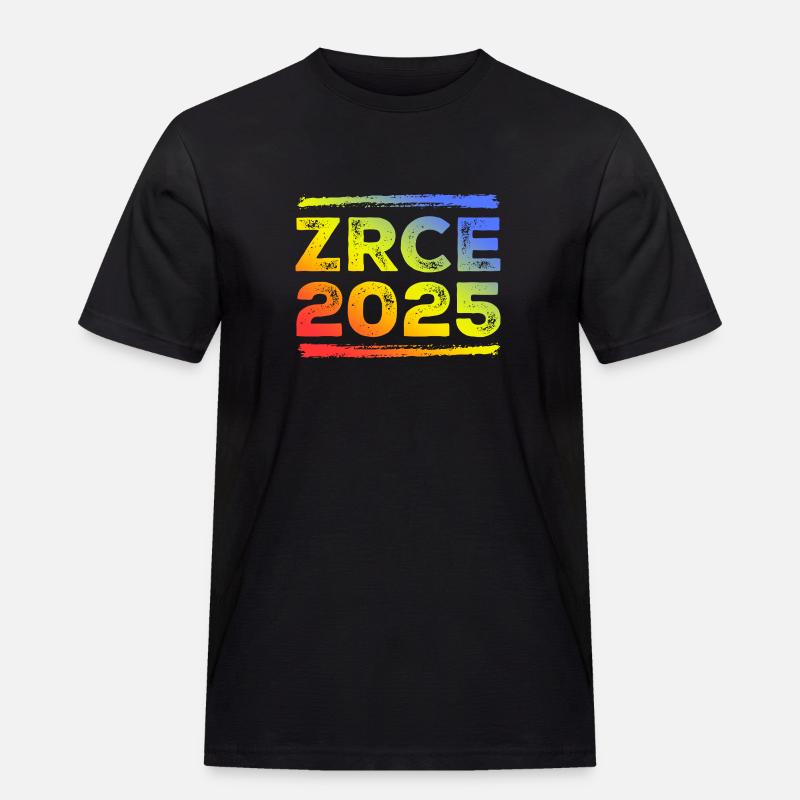 Zrce 2025 Bunt - Männer Workwear T-Shirt - Schwarz