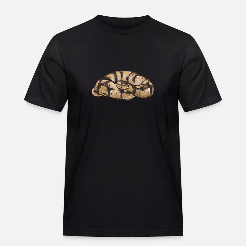 Ball Python Schlange Königspython - Männer Workwear T-Shirt - Schwarz