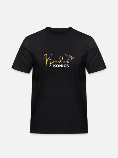 Kind des Königs - Männer Workwear T-Shirt - Schwarz