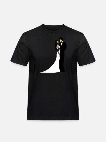 Mariage heureux mariage - T-shirt Workwear homme - noir