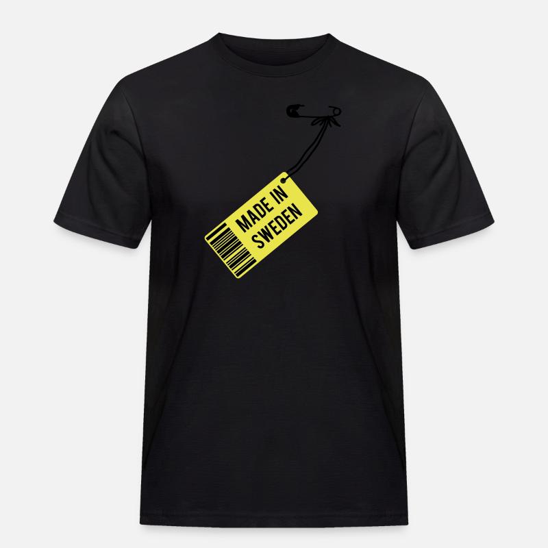 Made in Sweden - Männer Workwear T-Shirt - Schwarz