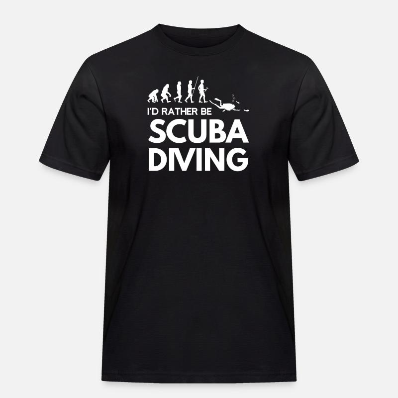 Diving - Diver - Scuba Diving - Evolution - Men's Workwear T-Shirt - black